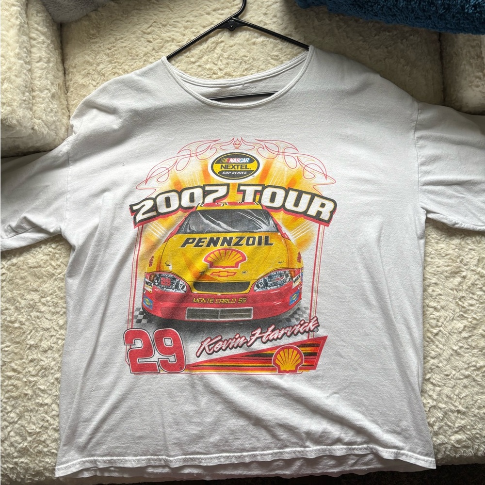 White NASCAR Kids T-Shirt